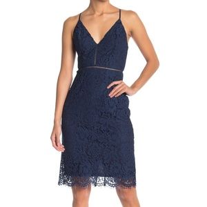 ASTR Blue Lace Dress